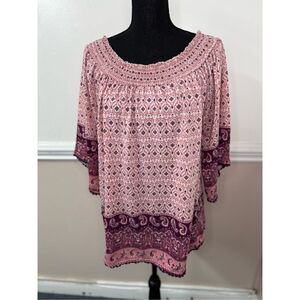 Signature Studio Plus Size Blouse Size 1X